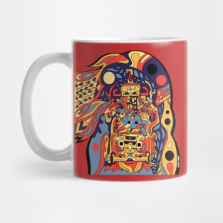 pakal the mister astronaut in mayan ship ecopop Mug